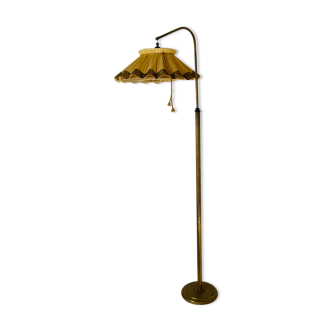 1940s italian brass floor lamp in art deco style