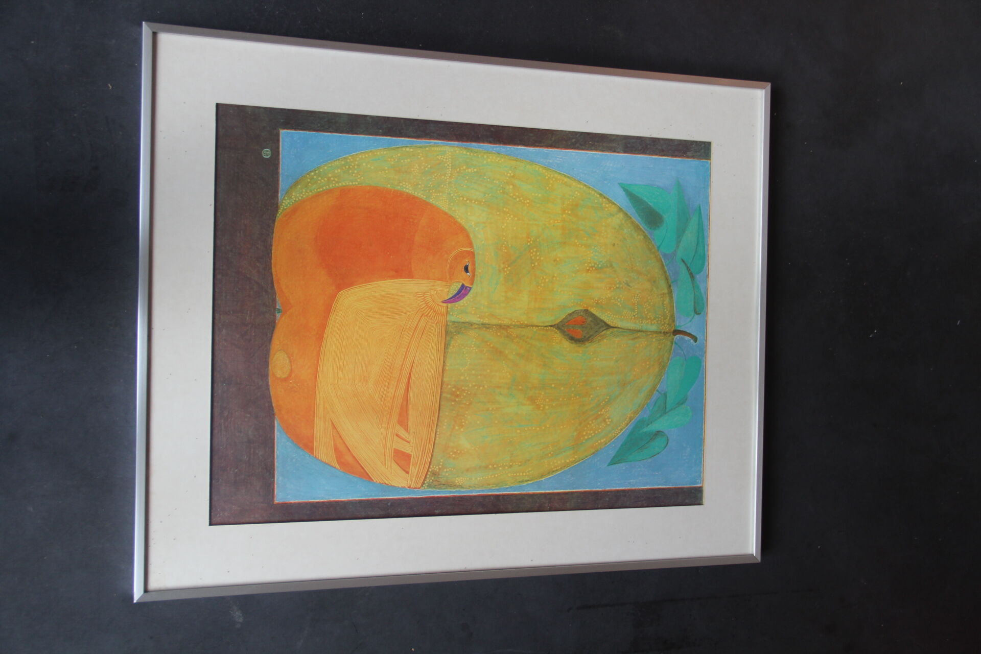 Vintage framed illustration