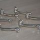 6 silver-plated cat knife rests