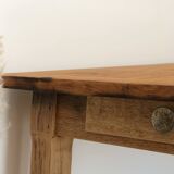Vintage solid oak farmhouse table