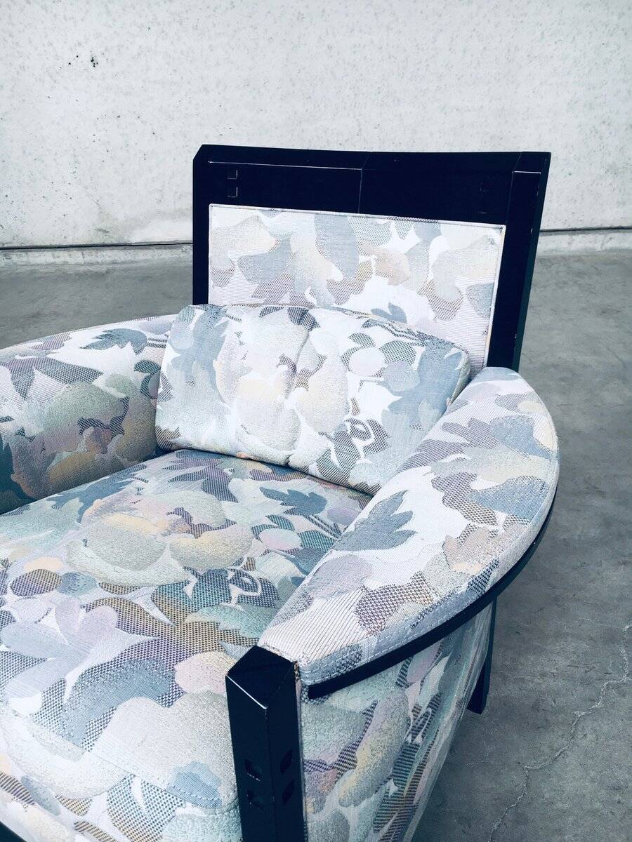 Set of Galaxy Peggy Low Armchairs by Umberto Asnago for Giorgetti, Italy, 1990s