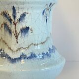 Chic vintage blue ceramic lamp