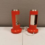 Vintage set of wall lamps model"Contact"designed by Peter Avondoglio for Danish Fog & Mørup