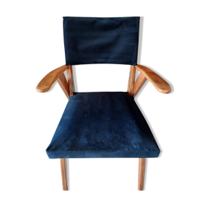 fauteuil scandinave, - bleu