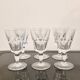 6 verres en cristal estampillé baccarat