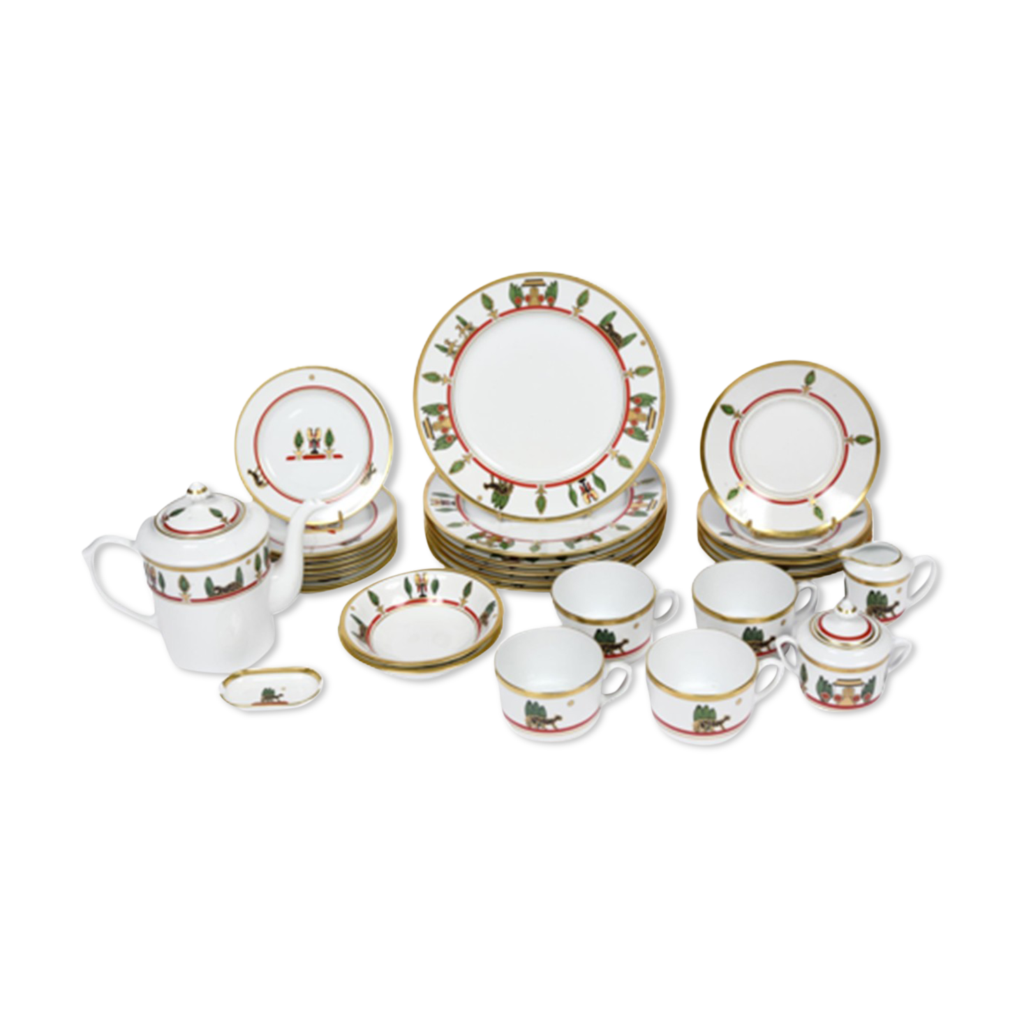 White porcelain service