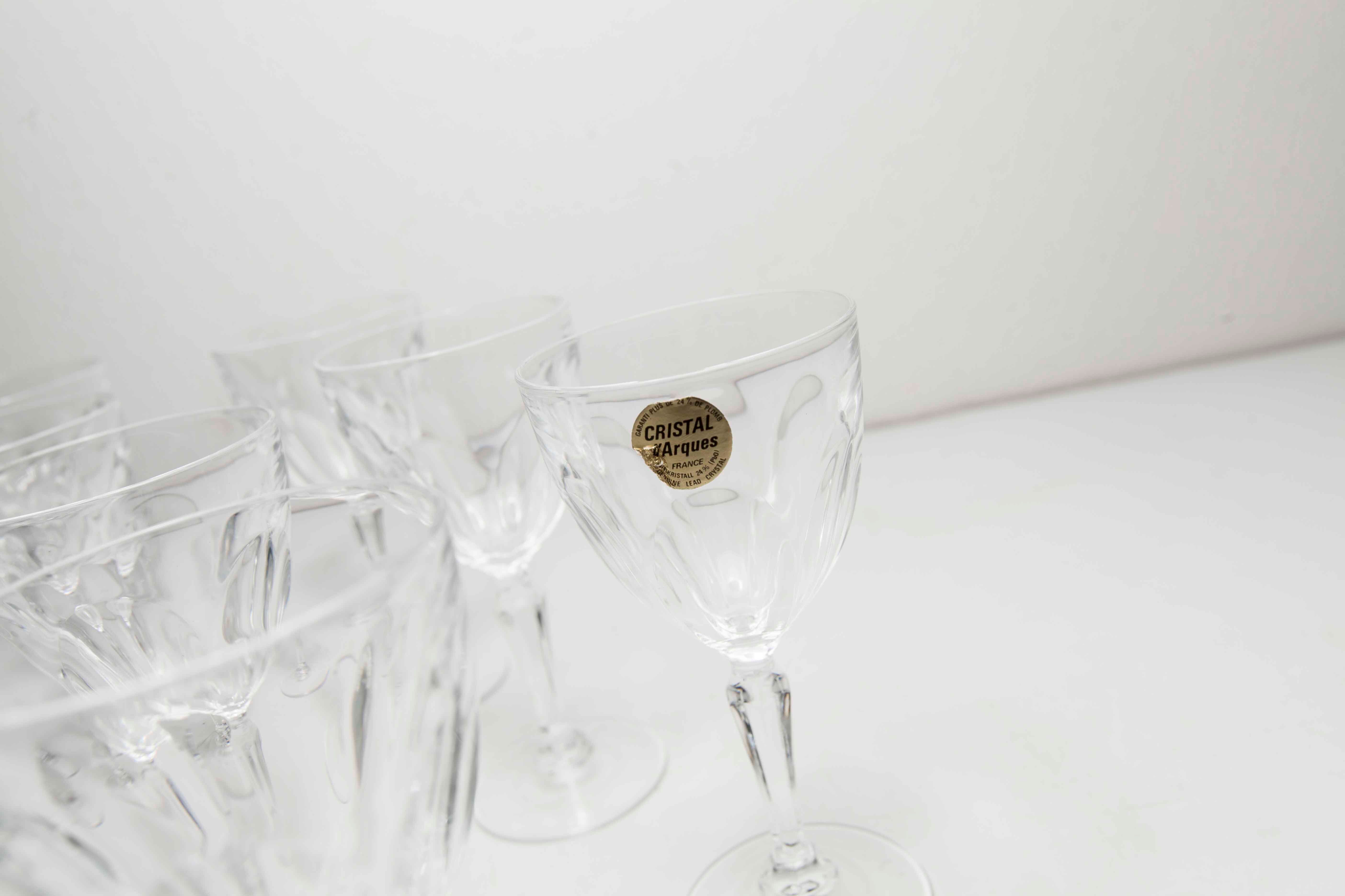 12 Crystal Glasses of Washington model arques
