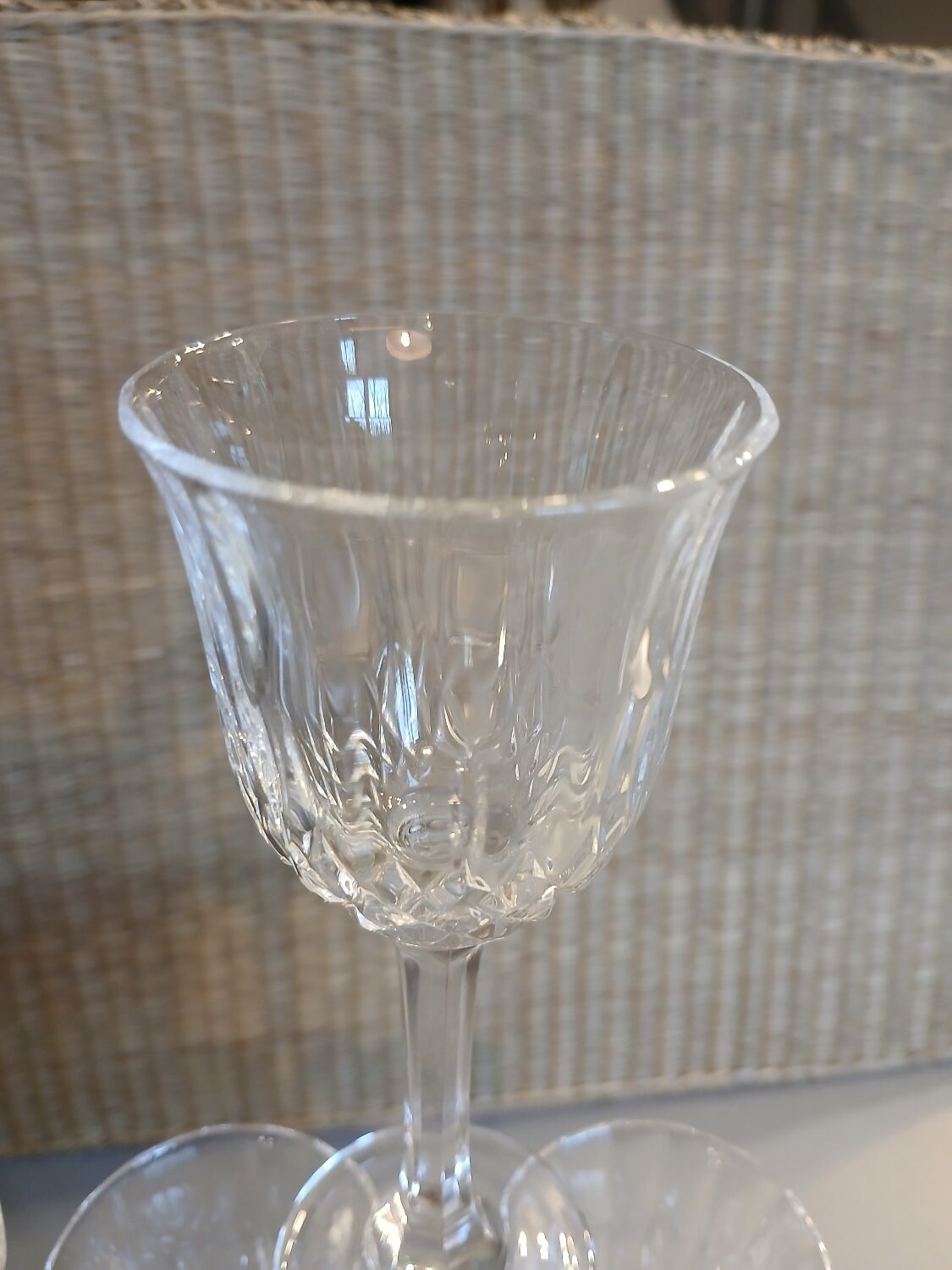 4 antique stemmed glasses