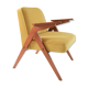 Fauteuil bunny jaune et oiseaux