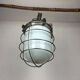 Large hanging metal and opaline