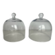 2 glass bells