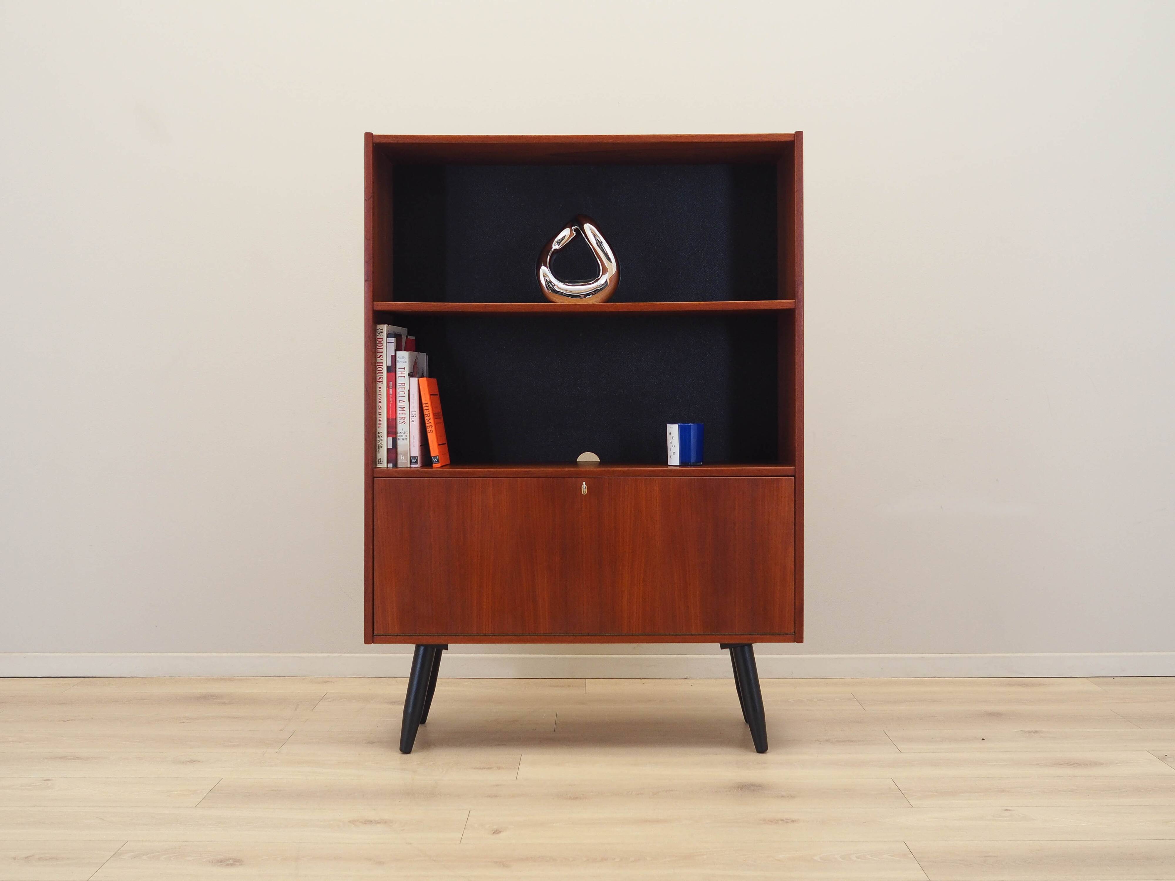 Teak bookcase, Danish design, 1960s, manufactured in Denmark