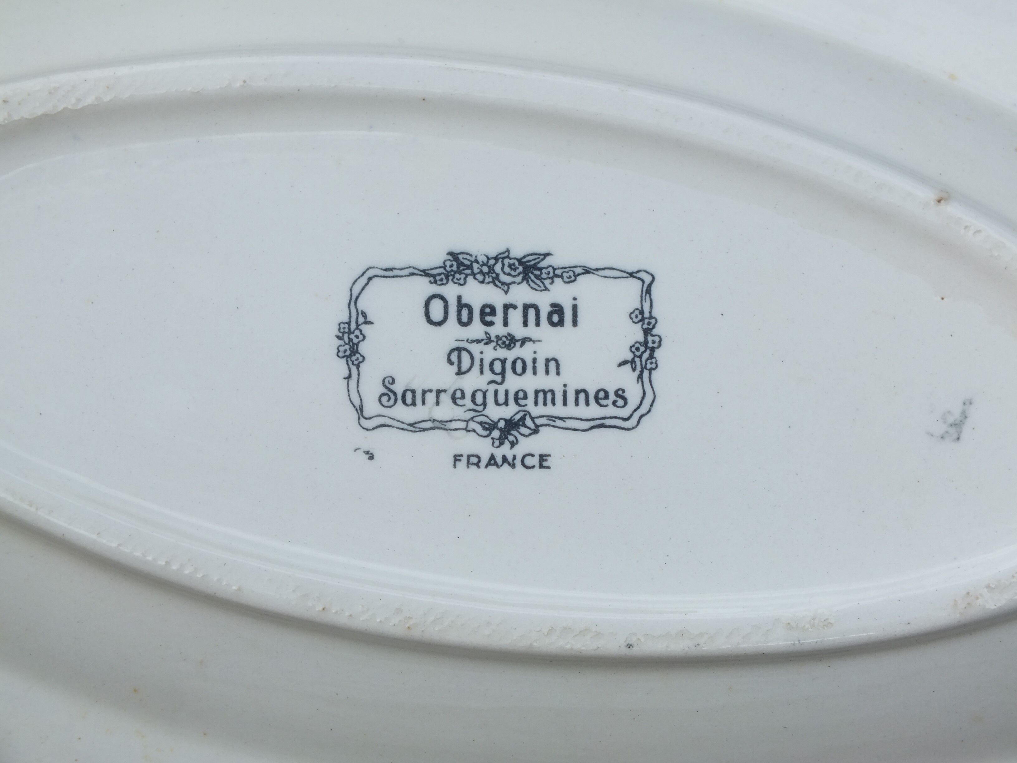 Former ravier obernai digoin sarreguemines signed loux