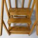 vintage wooden library staircase