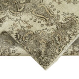 Tapis beige turc noué à la main 156 cm x 257 cm