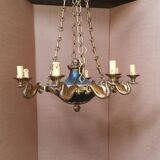 Empire chandelier in bronze