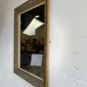 Miroir vintage en or gris