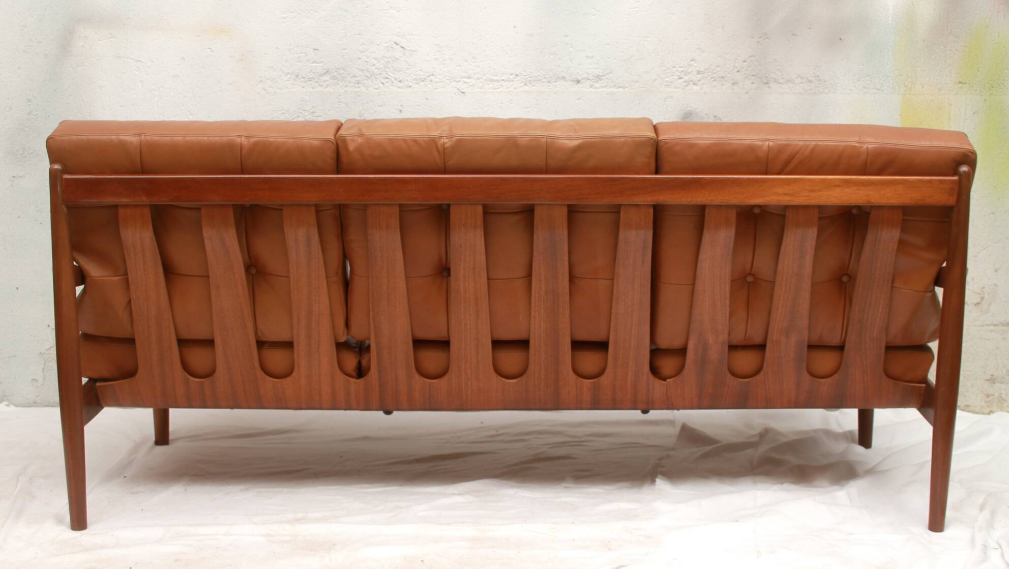 1960s 3-seater Sofa in leather