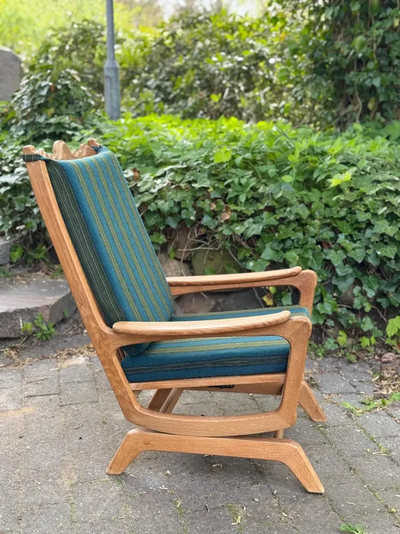 Danish Rocking Chair in Oak from the 1960s, Henry Kjaernulf Style, Mid-Century Modern