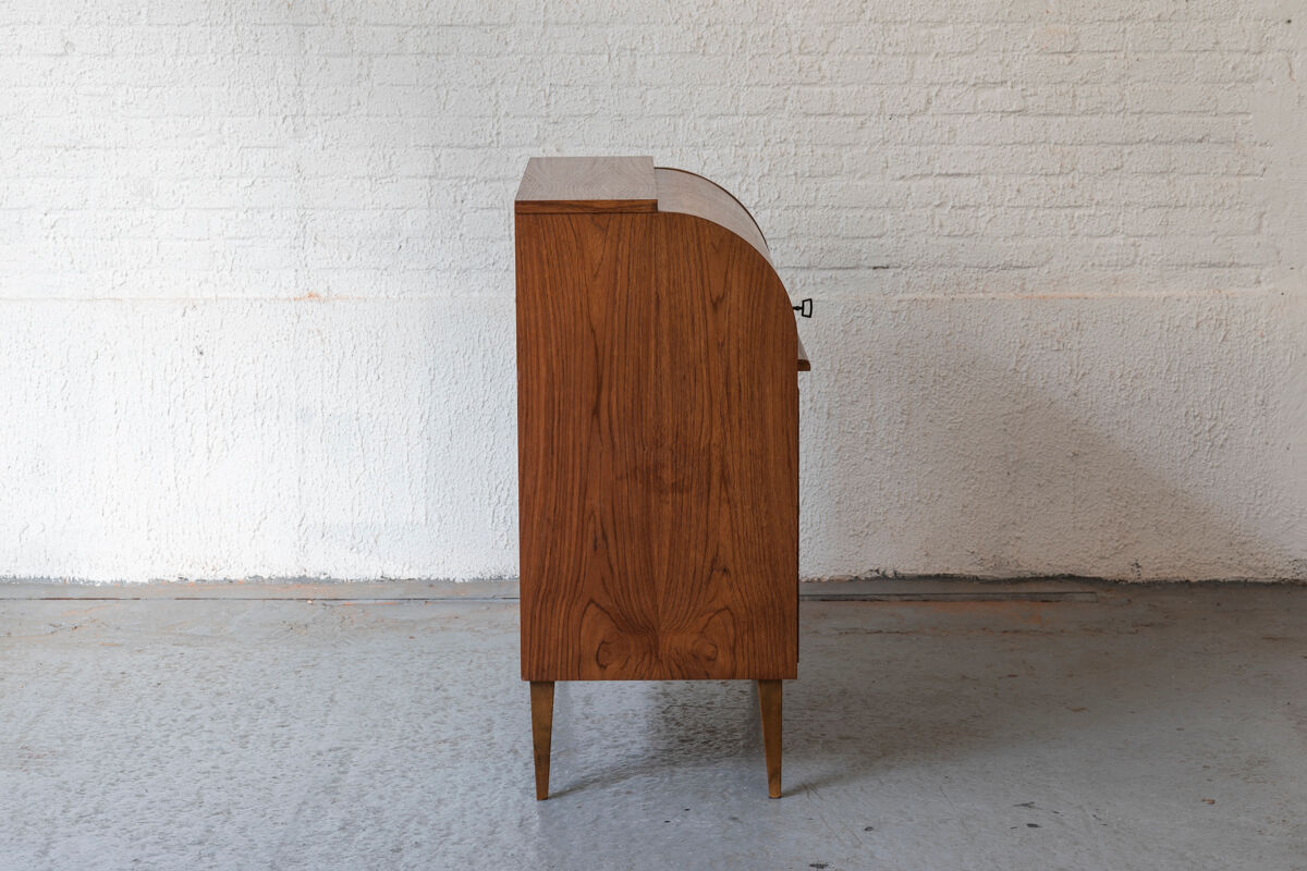 Rolltop secretary in mahogany by Egon Ostergaard, Sweden 1960’s