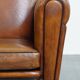 Sheepskin Leather Art Deco Style Design Armchair