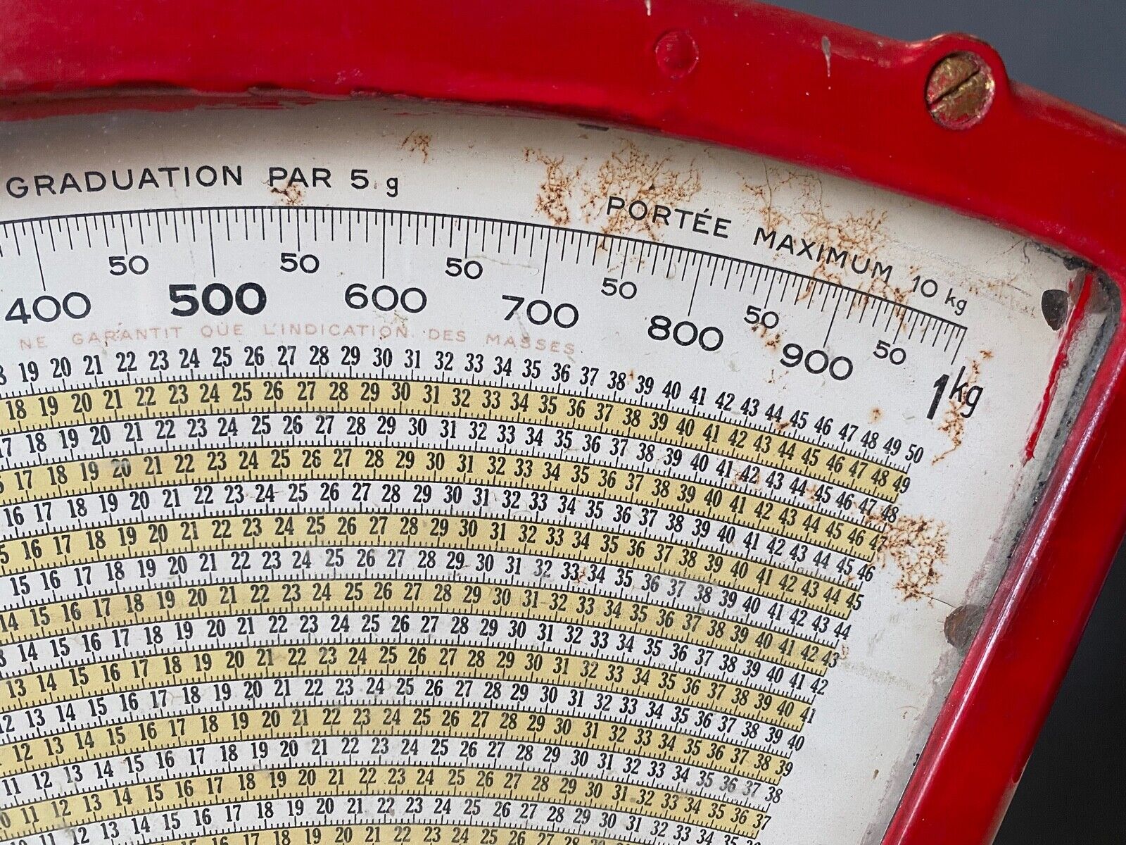 Cast iron testut scale for decoration or trade xxe