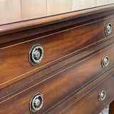 1950s English chest of drawers in mahogany