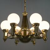Rare Art Nouveau Chandelier by Emil Kralik for Vulkania, 1920s