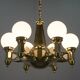 Rare Art Nouveau Chandelier by Emil Kralik for Vulkania, 1920s