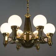 Rare Art Nouveau Chandelier by Emil Kralik for Vulkania, 1920s