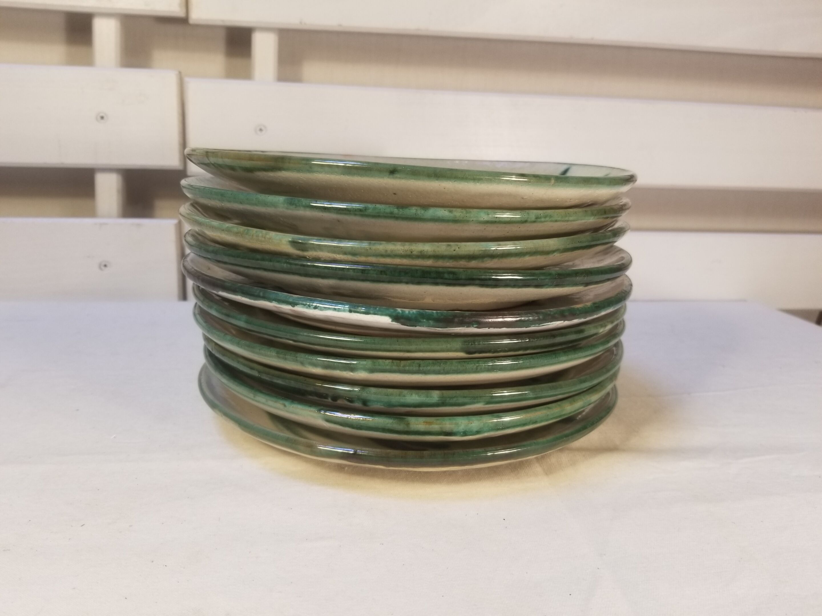 Series of 10 flat plates robert picault - 60s - fish series