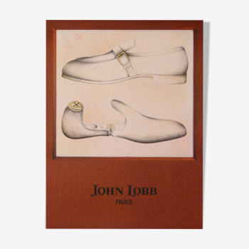 Poster john lobb paris vintage 90x68 cm