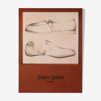 Affiche john lobb paris vintage  90x68 cm