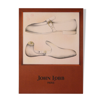 Affiche john lobb paris vintage  90x68 cm