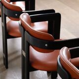 Ensemble de 4 chaises Pamplona par Augusto Savini pour Pozzi, Italie, années 1960