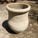 Ancient terracotta pottery jar