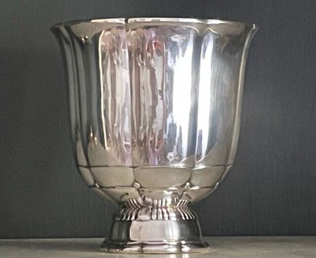 Vase Christofle / Gallia art deco silver metal