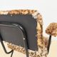 Fauteuil vintage moderniste léopard