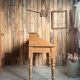 English desk with steps in solid pine (renovated)