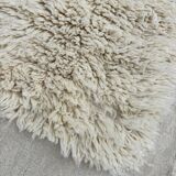 Moroccan Beni Ouarain rug in ecru wool