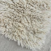 Moroccan Beni Ouarain rug in ecru wool