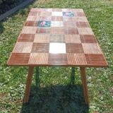 Vintage rattan table