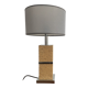 Vintage cork and chrome foot lamp