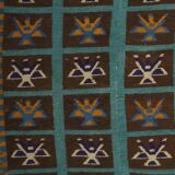 Vintage Turkish Oushak Rug Handwoven 125x140 cm