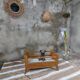 Rattan floor basket for pet