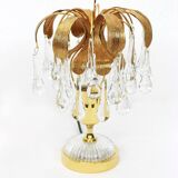 Pair of Murano glass table lamps in the shape of a drop by Palwa, Germany, 1960s.