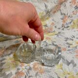 Glass salt cellar