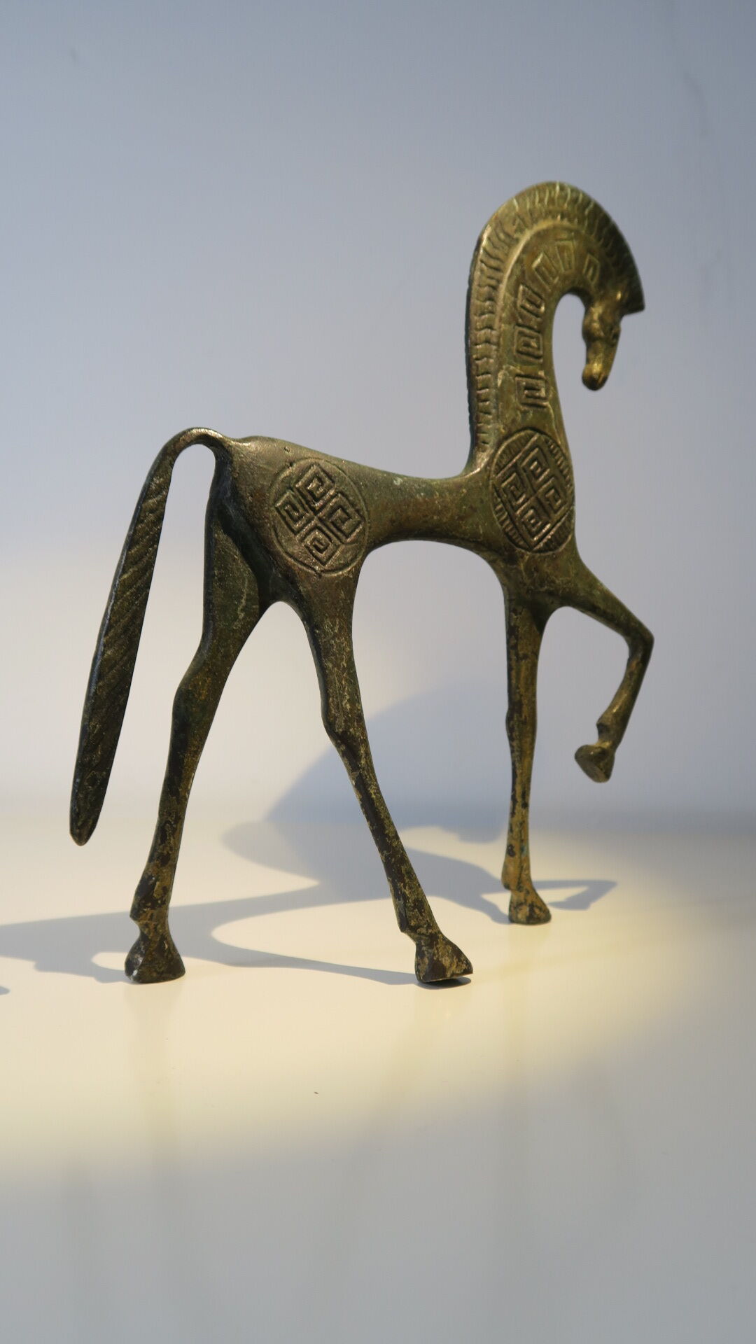 Etruscan horse, bronze, very elegant figurine