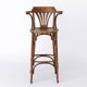 1 Vintage Wooden Irish Pub High Stools with Bentwood Technique 1960s-1970s