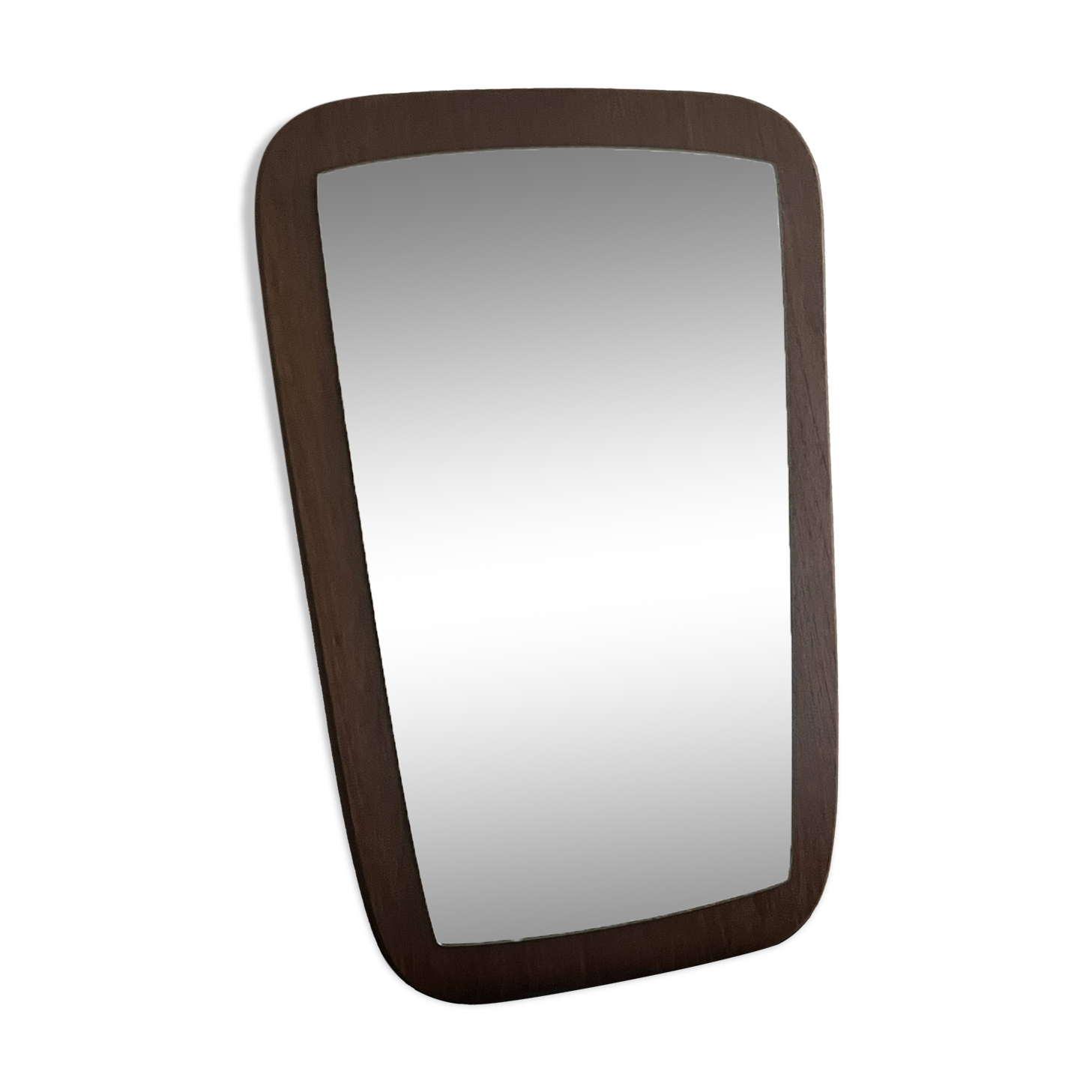 Scandinavian teak wood mirror, circa 1950 / 1960